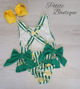 Lemons double bow swimsuit🍋