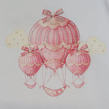 Load image into Gallery viewer, Pink hot air balloon top, short &amp; headband set