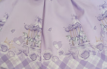 Load image into Gallery viewer, Lilac carousel top, skirt &amp; headband set