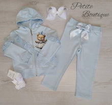 Load image into Gallery viewer, Light blue bear 2pc lounge set