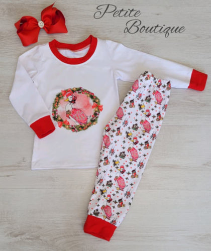 PRE ORDER GIRLS PUDDLE DUCK CHRISTMAS PYJAMAS - ARRIVE APPROX 3/4WKS 🎅🏻
