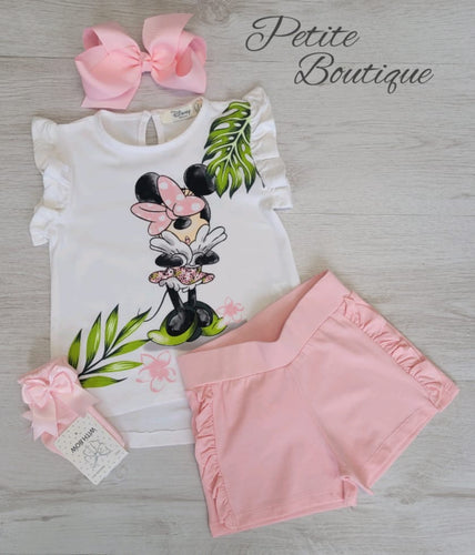 EMC Minnie Mouse top & short set💗