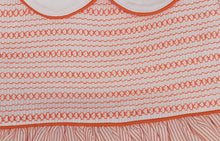 Load image into Gallery viewer, Orange/white smock dress, pants &amp; headband