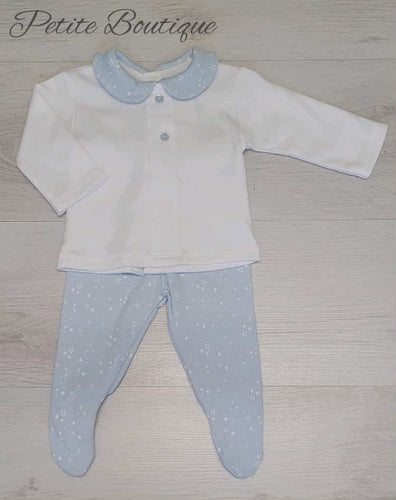 Spanish white/blue star bottoms 2pc set