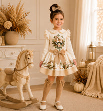 Load image into Gallery viewer, PRE ORDER Cream rocking horse top &amp; skirt set