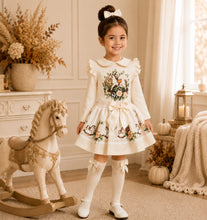 Load image into Gallery viewer, PRE ORDER Cream rocking horse top &amp; skirt set