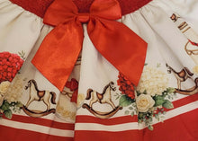 Load image into Gallery viewer, Red rocking horse top &amp; skirt set