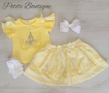 Load image into Gallery viewer, Lemon castle top &amp; skirt set 🏰