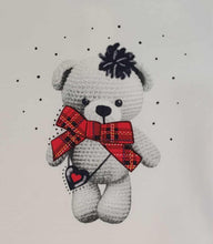 Load image into Gallery viewer, EMC teddy top &amp; red/navy check legging set
