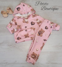 Load image into Gallery viewer, Pink teddy bear tracksuit