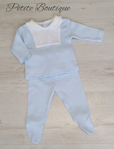 Spanish blue/white 2pc set