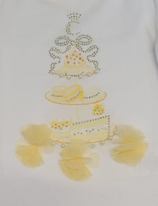 Caramelo lemon tea party top & short setm