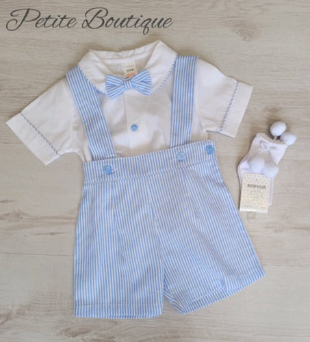 Dickie bow shirt & braces short set