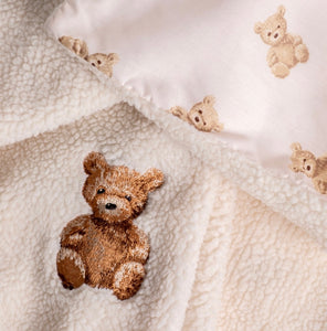 Teddy print Sherpa blanket
