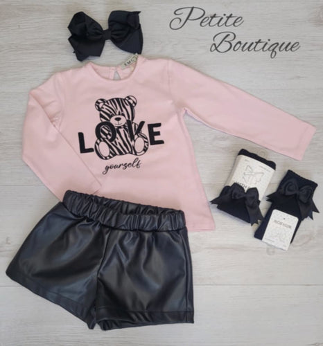 EMC Teddy top & short set