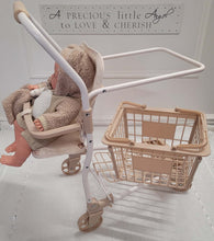 Load image into Gallery viewer, Roma teddy print trolley &amp; matching doll bundle