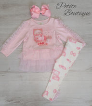 Load image into Gallery viewer, Caramelo pink jewellery box top &amp; legging set