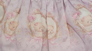 Lilac teddy bear top & skirt set