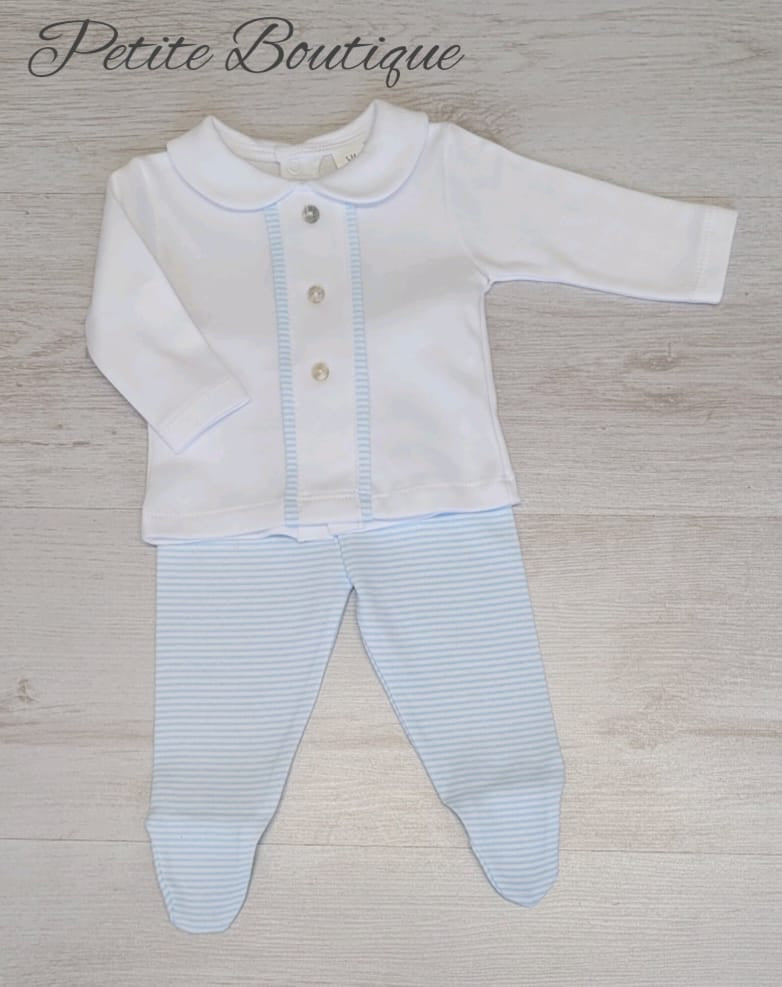 Spanish white/blue 2pc set