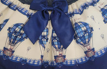 Load image into Gallery viewer, Navy hot air balloon top &amp; skirt set