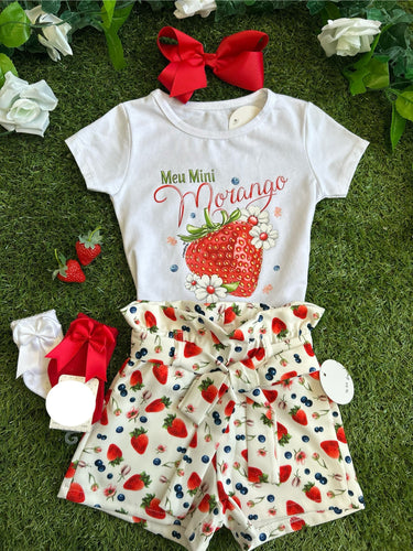 Strawberry print top & short set🍓
