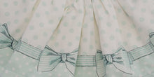 Load image into Gallery viewer, Mint green/cream bow top &amp; skirt set