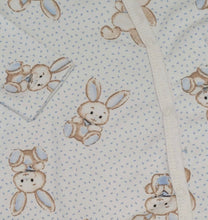 Load image into Gallery viewer, 2pack ivory/blue bunny babygrows &amp; hat sets