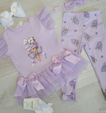 Load image into Gallery viewer, Lilac ice cream top, leggng &amp; headband set