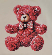 Load image into Gallery viewer, Red/beige Teddy top &amp; skirt set