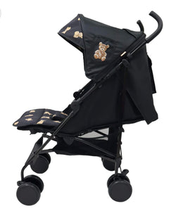 Roma prams teddy print pushchair - not for dolls 🧸 Black