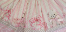 Load image into Gallery viewer, Pink double bow bear top &amp; skirt set