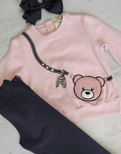 Load image into Gallery viewer, EMC Teddy sweatshirt &amp; flare legging set