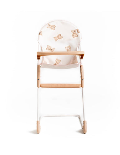 Roma teddy bear print dolls highchair