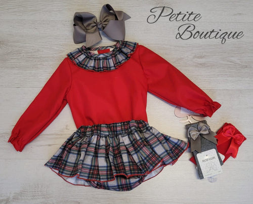 Spanish brand DBB shirt & jam pant skort set