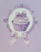 Load image into Gallery viewer, Lilac cupcake top, short &amp; headband set