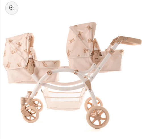 Roma teddy twin dolls pram🧸