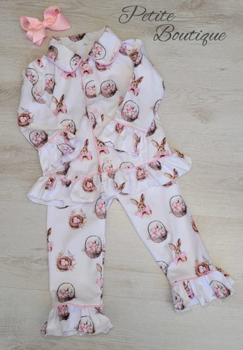 Easter print girls pyjamas 🐰💛