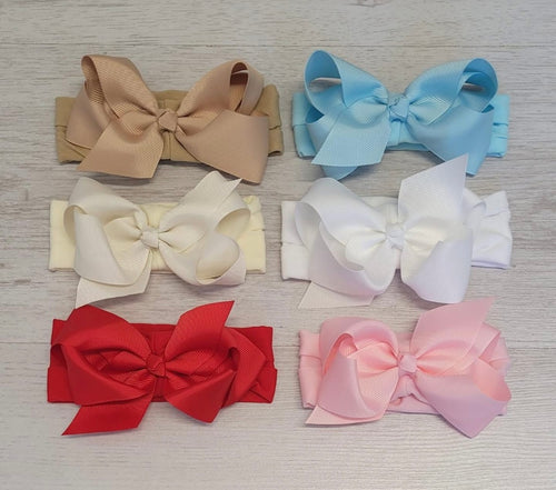 4inch bow thick soft headband