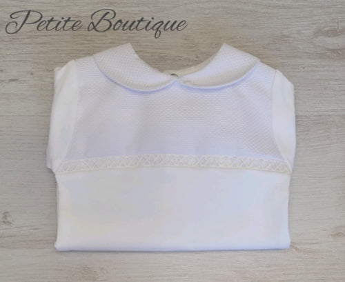 Spanish white babygrow