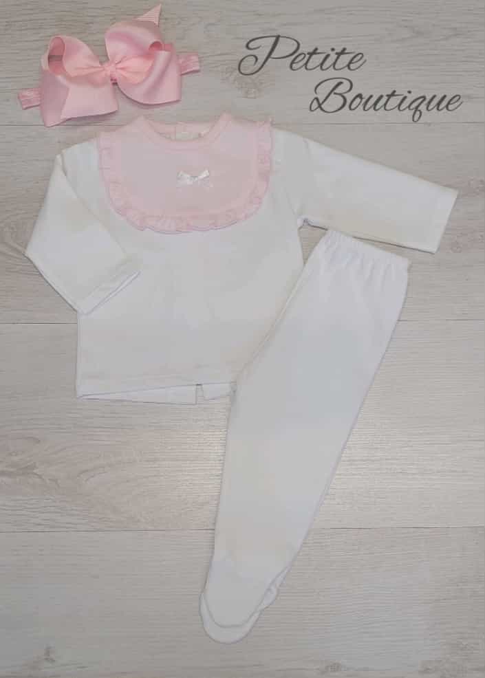 Spanish white/pink 2pc set