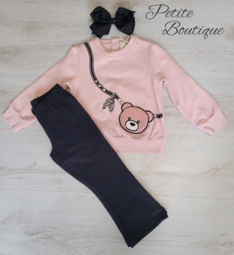 EMC Teddy sweatshirt & flare legging set