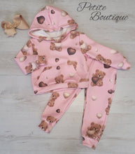 Load image into Gallery viewer, Pink teddy bear tracksuit