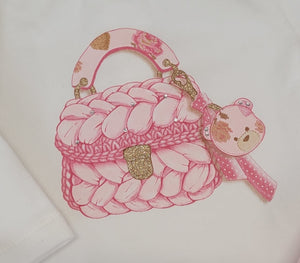 EMC pink handbag top & pink legging set