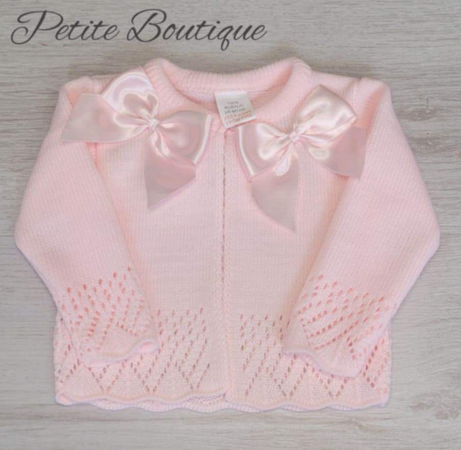 Spanish double bow cardigan