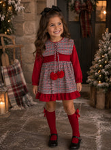 Load image into Gallery viewer, Babine exclusive red pompom dress