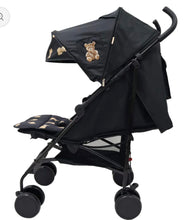 Load image into Gallery viewer, Roma prams teddy print pushchair - not for dolls 🧸 Black