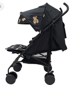 Roma prams teddy print pushchair - not for dolls 🧸 Black