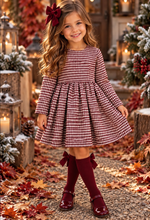 Load image into Gallery viewer, Burgundy dress with matching dress coat