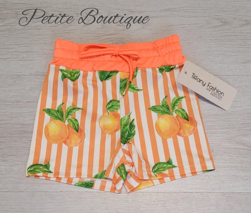 Boys orange swim shorts