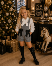 Load image into Gallery viewer, Girls shirt &amp; double bow playsuit